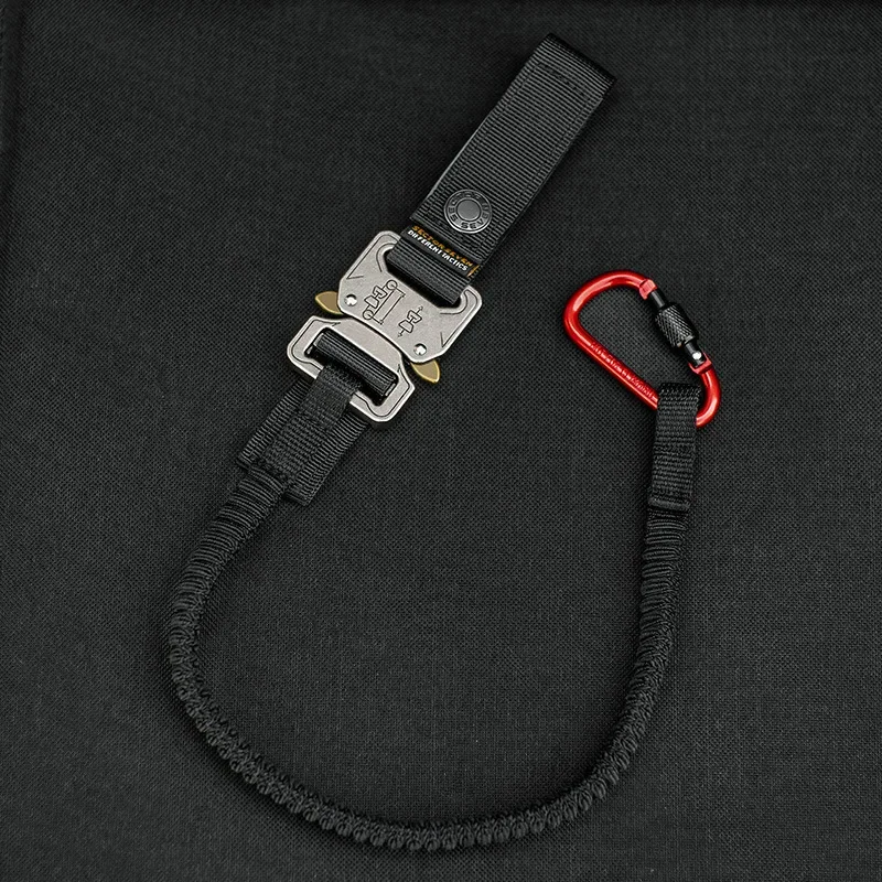 Taktische Anti-verloren Elastische Lanyard Seil Schnelle Demontage Sicherheit Seil Outdoor Ausrüstung Werkzeuge Handy Pistole Anti-verloren Haken