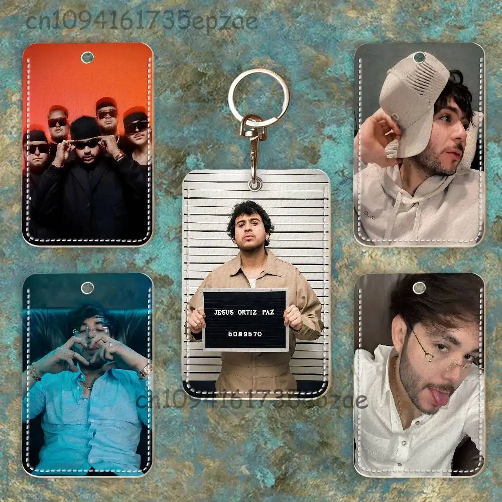 Jesus Ortiz Paz Custom Access Card Case Leather Card Holder Keychain Key Ring Transportation Card Case Gifts