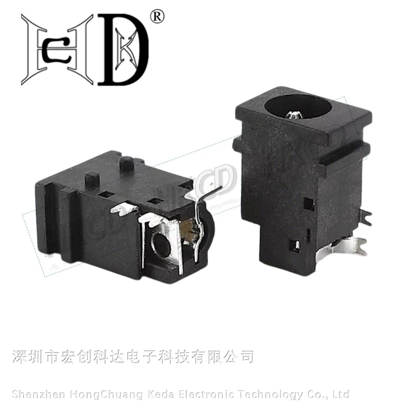 10Pcs DC049A 3.5x1.65mm 3 Pin SMD DC Power Jack Surface Mount Female Socket for Charger Adapter PCB DIY Electronic Projects