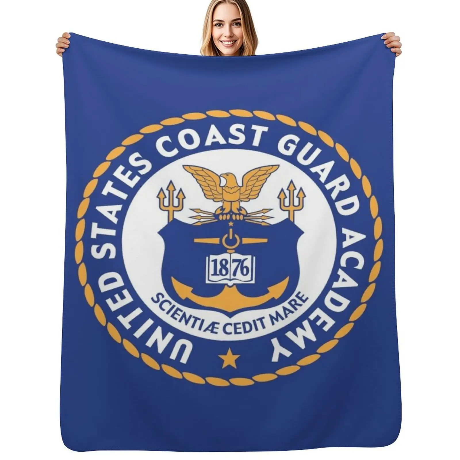 United States Coast Guard Academy Throw Blanket Quilt Blankets For Baby For Sofa Thin Hairy christmas gifts sofa bed Blankets