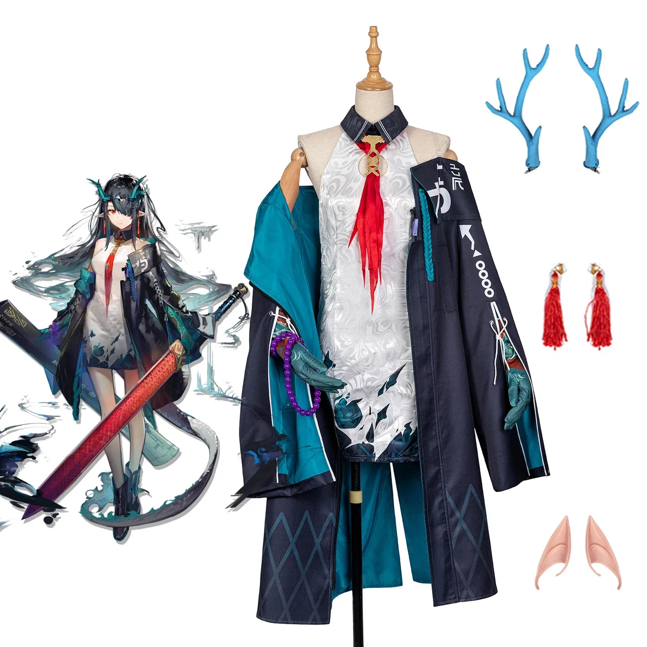 Spiel Arknights Dämmerung Cosplay Kostüm Dämmerung Hanfu Kleid Cosplay Halloween Kostüme