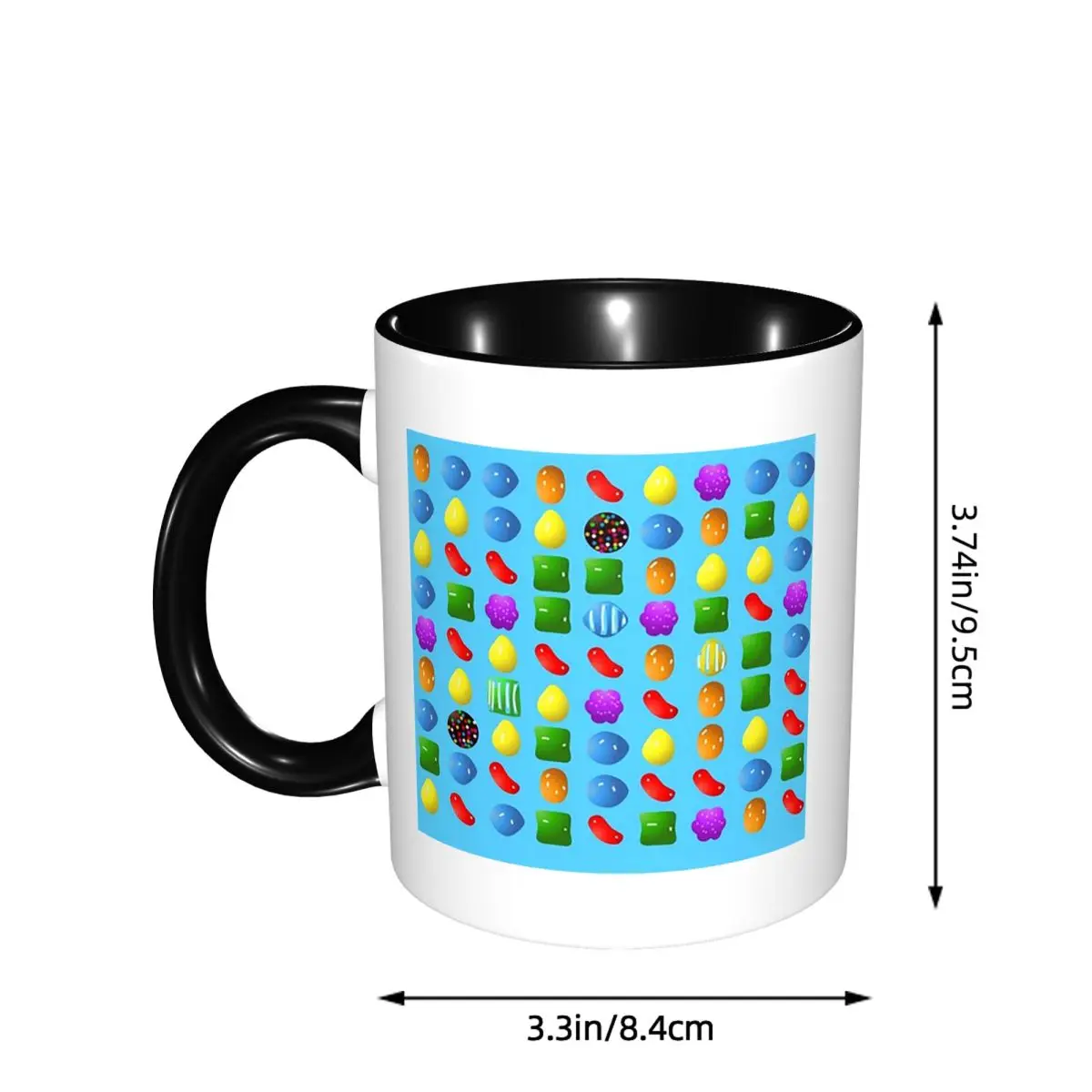 All New Candy Crush Saga Mug Funny Ceramic Coffee Cups Tea Mugs Milk Cup Drinkware Gifts for Woman Man