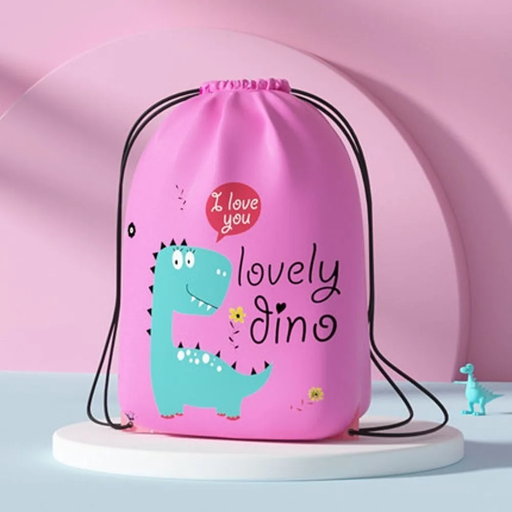 

Dinosaur Children's Swimming Bag Waterproof Sports Drawstring Pouch Portable Pool Beach Dinosaur Children's Swimming Storage Bag