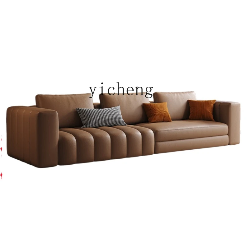 

Xl Leather Sofa Living Room Modern Minimalist Italian Minimalist Small Apartment High-End