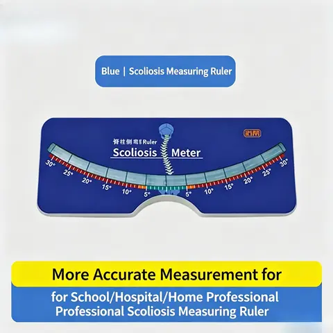 Spinal Scoliosis Ruler - Scoliometer for Lumbar Spine Curvature Measurement, Back Check & Rehab Assessment Tool