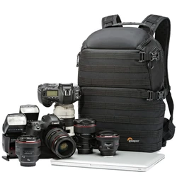 Lowepro ProTactic 450 aw 숄더 카메라 가방, SLR 카메라 가방, 노트북 백팩, 전천후 커버 포함, 15.6 인치 노트북 가방