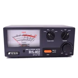 NISSEI RS-402 SWR Watt Meter 125～525Mhz 3～200W SO239 for Mobile Radio Communication Antenna Accessory FWD REV VSWR Tester