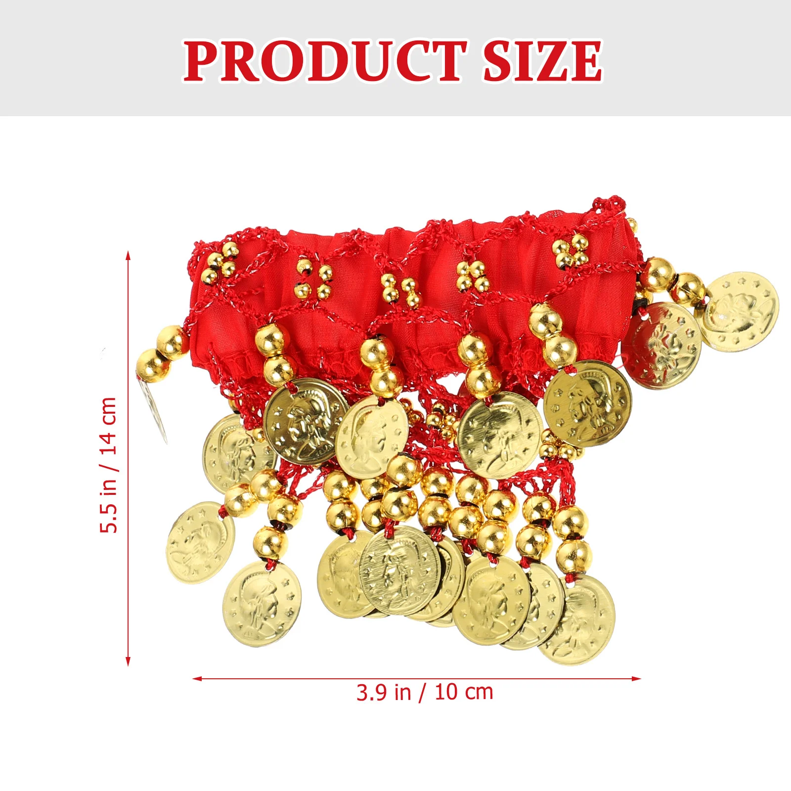 2Pcs Belly Dance Ankle Bracelets Coin Ankle Jewelry Belly Dancing Foot Anklet for Wedding Party Performance Accessories