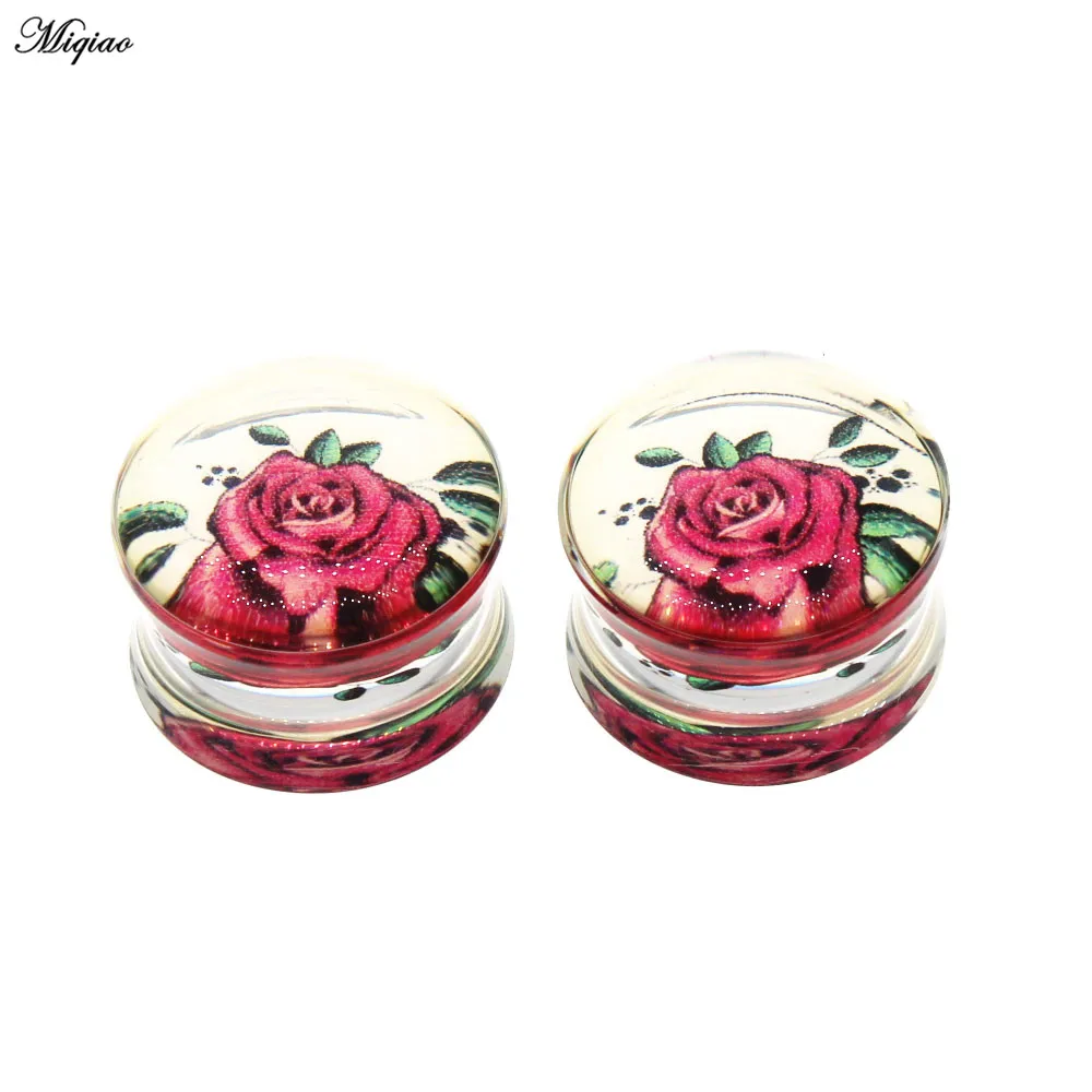 Miqiao 1 Pair 8-30mm Acrylic Ear Plugs Tunnels Cool Gauges Ear Strechers Body Jewelry Piercing New