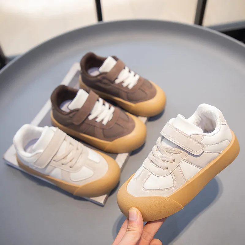 

Kids Boys Girls Spring New Fashion Sneakers Outdoor Casual Velcro Sports Shoes Trendy German Training Shoes for Students