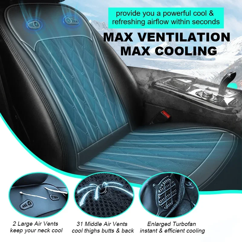 

Car Seat Covers Universal Vehicle Seat Cushion Cars Accessories 12V/24V Summer Cooling Car Seat Cushion for SUV Trucks