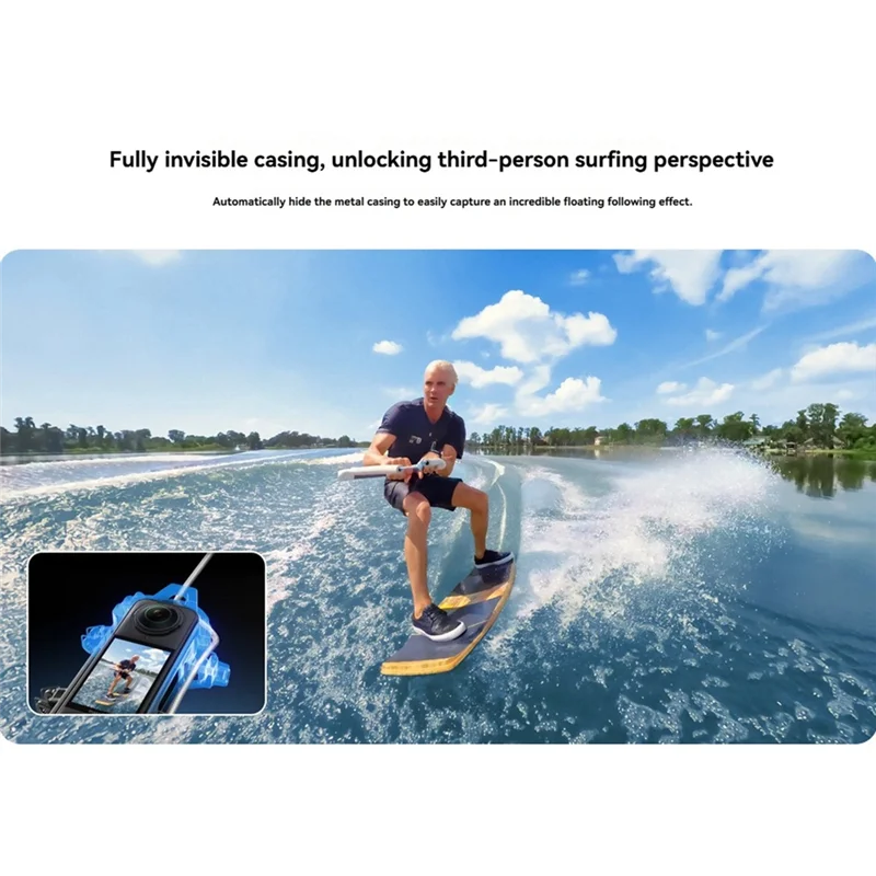 【NECESSITY】For Insta360 X5 Accessories Water Sports Rope Mount Invisible For Surfing Kiteboarding Wakeboarding For Insta360 X5