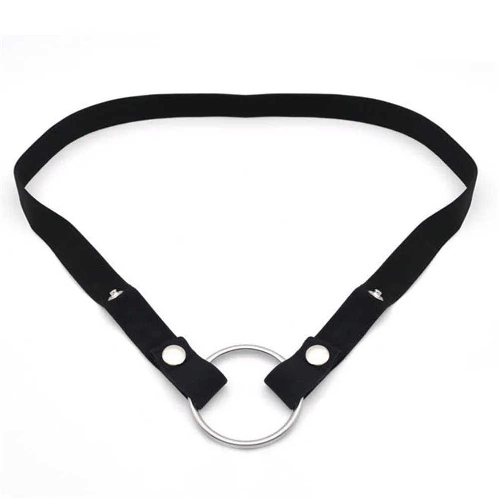 Anti-Off Male Chastity Cage Device Auxiliary Belt Adjustable Rope-Three Way Widen Elastic Band, Sex Toy Sexy Underwear for Men