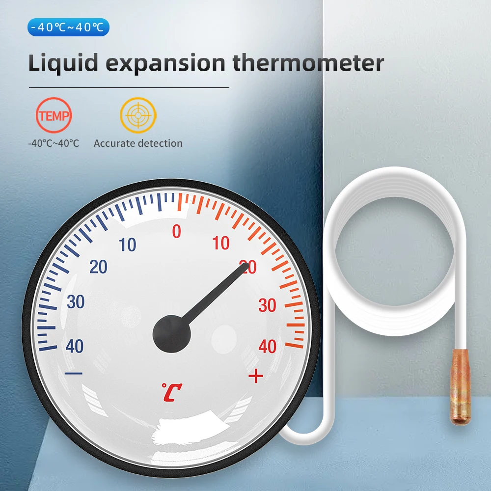 Dial Liquid Temperature Sensor With Probe 0℃-120℃ Household Water Thermometer No Battery Required Temp Measurement Instruments