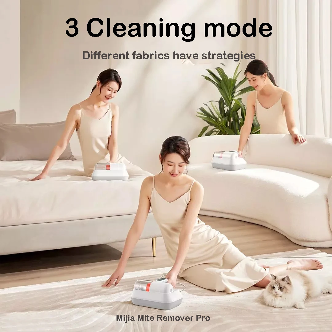 XIAOMI Mijia Vacuum Mite Remover Pro 14kPa Hurricane Suction LED Screen Display UV Sterilization 55 ° Hot Air Drying Smart Home