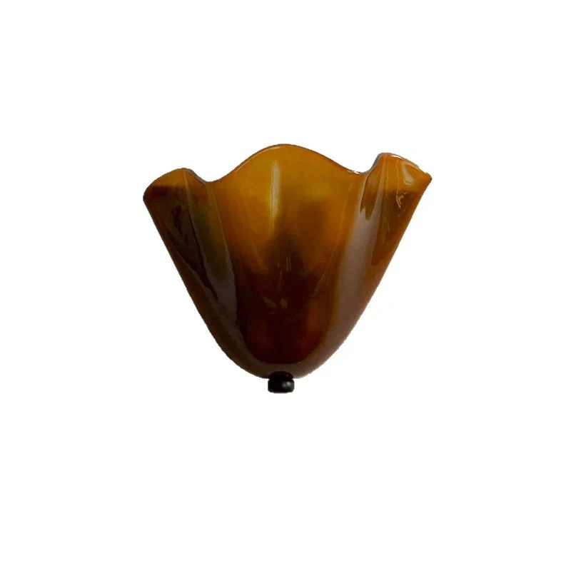 Gekleurde Glazen Wandlampen Franse Retro Glazen Rok Licht Wabi-Sabi Stijl Woonkamer Gang Gangpad Slaapkamer Nachtkastje Wandlampen - afbeelding 2