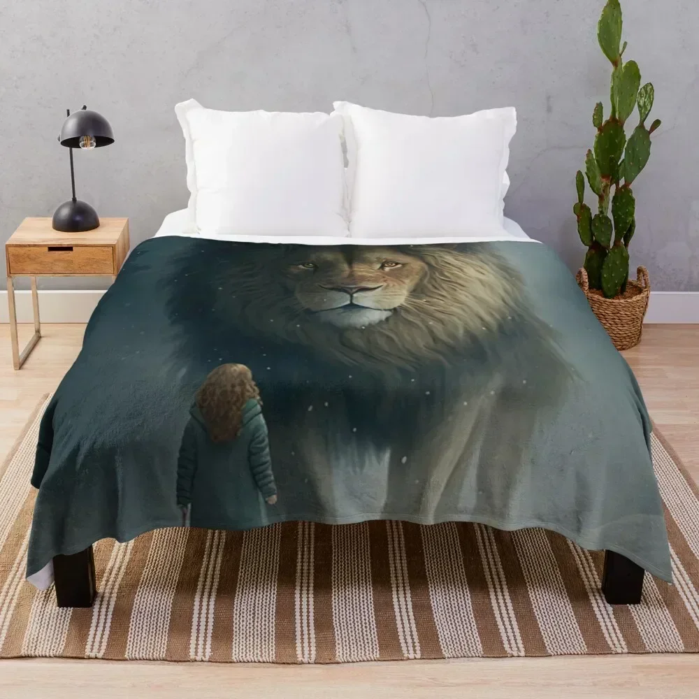 

Lucy and Aslan Throw Blanket Nap Loose Bed Retros Blankets