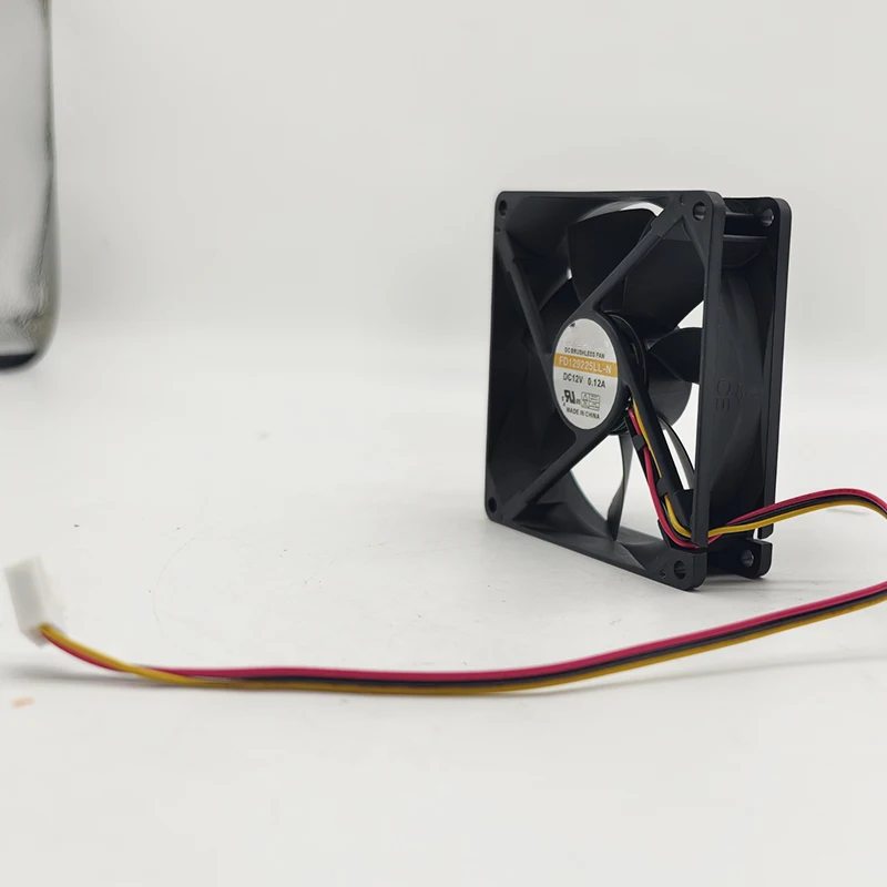 Genuine new   FD129225LL-N DC 12V 0.12A  90x90x25mm 3-Wire Server Cooling Fan