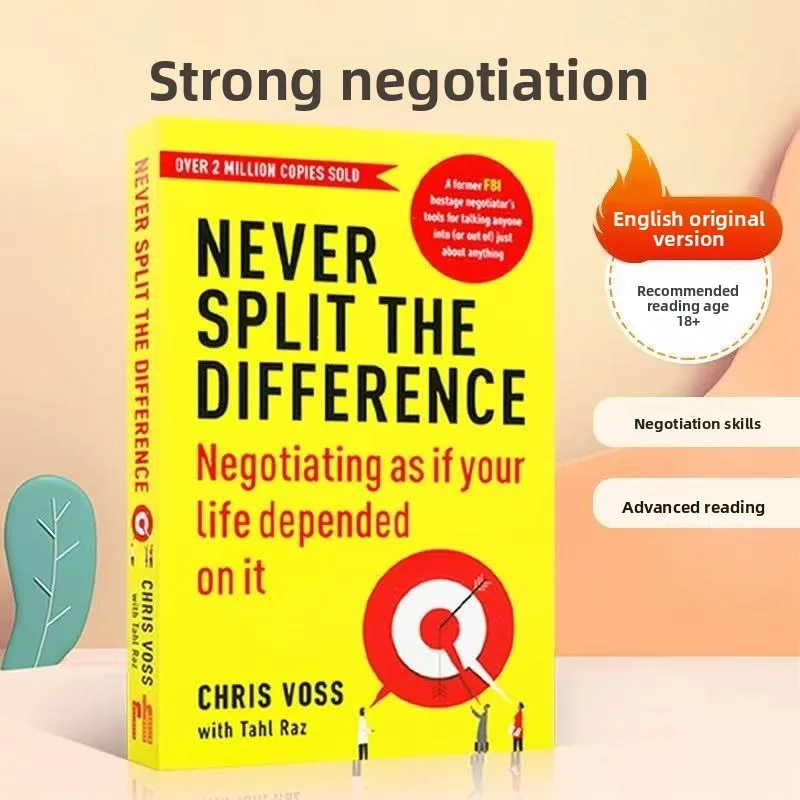 Never Split The Difference By Chris Voss Books in English for Adults Negotiations Emotional Intelligence New Listing Philosophy