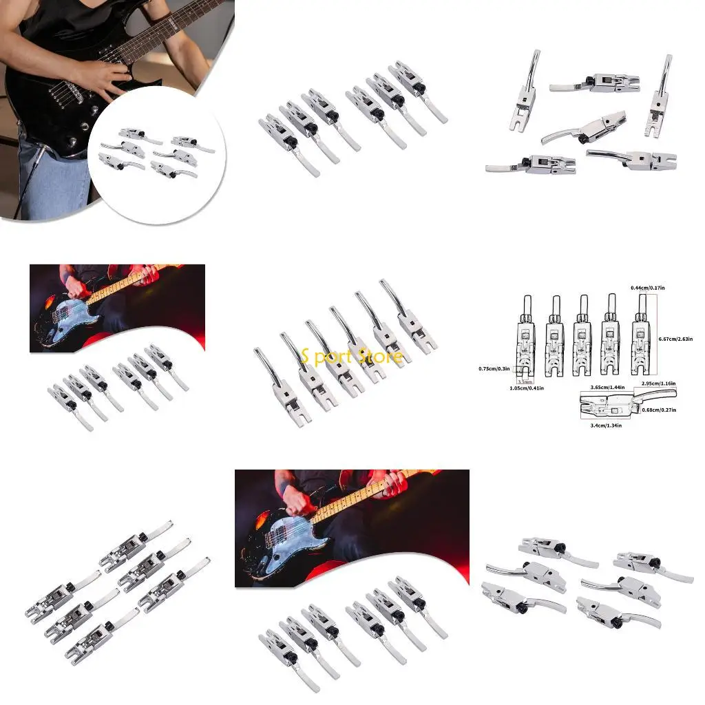 

U2JB 6 шт., устойчивые к коррозии седла для гитарного моста, седла для моста с запертой струной