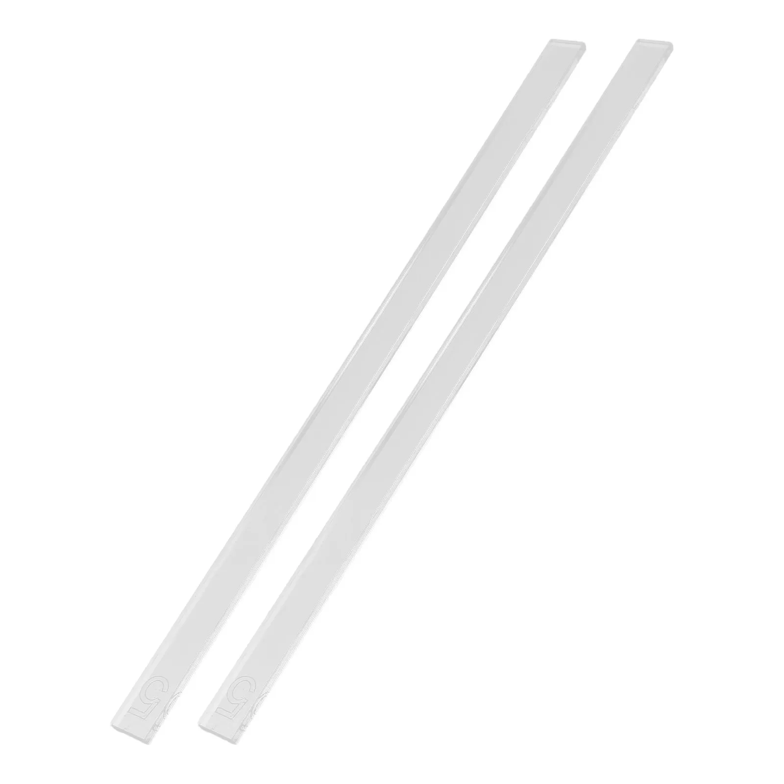 2Pcs Transparent Acrylic Cookie Ruler Precision Baking Tool for Rolling Fondant Icing Dough Even Thickness Pastry Dessert Supply
