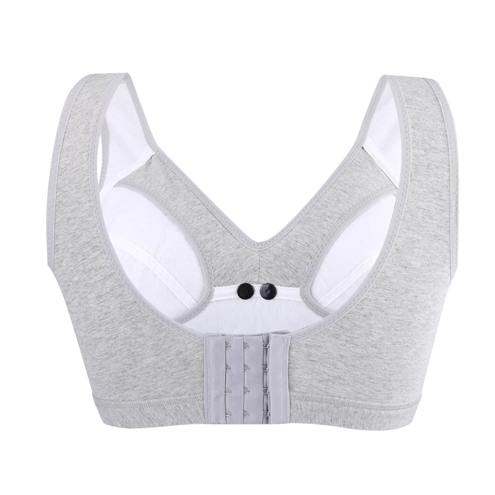 Cotton Maternity Nursing Breast Feeding Bras Prevent Sagging Pregnant Women Underwear(Gray M)