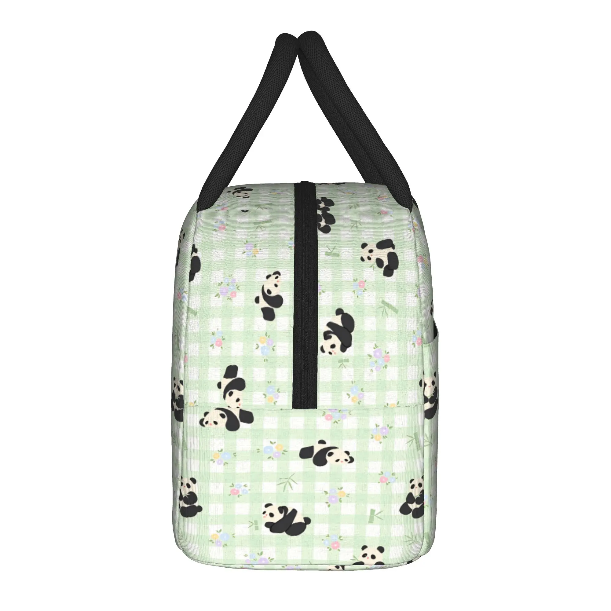 Cartoon Panda Lunch Bag  School Lunch Box For Men Casual Designer Thermal Tote Handbags Waterproof Convenient Cooler Bag