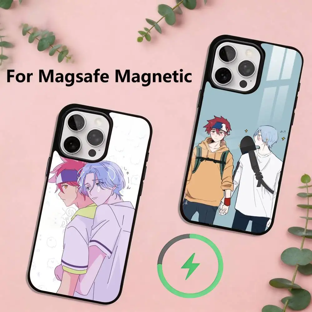 

S-SK8 ANime the InfinityS Phone Case For iPhone17,16,15,14,13,12,11 Plus,Pro Magnetic with Magsafe Wireless Charging