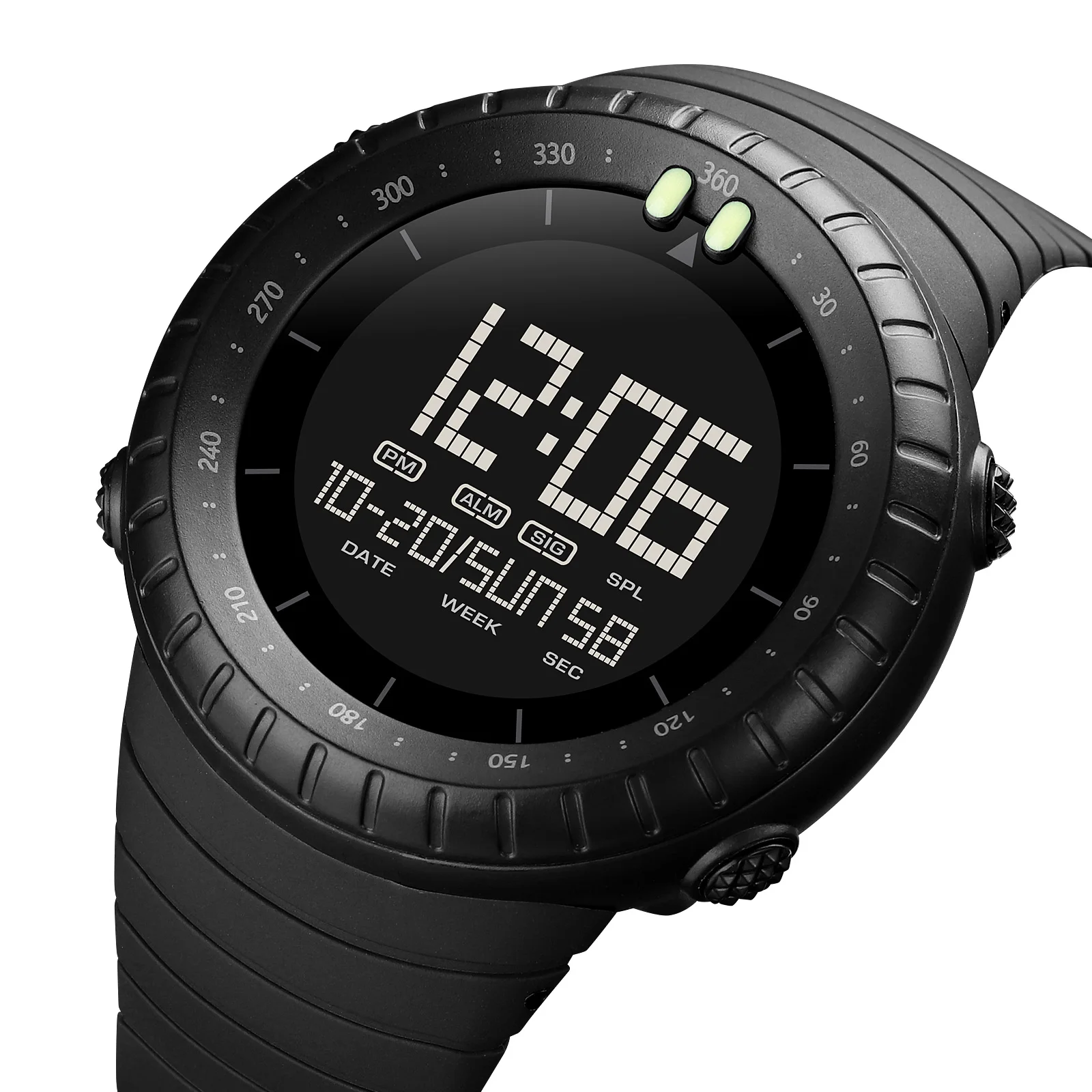 

SKMEI Multifunctional Outdoor Sports Watch Cool Atmospheric Trend Waterproof Luminous Men's Electronic Watch 1992