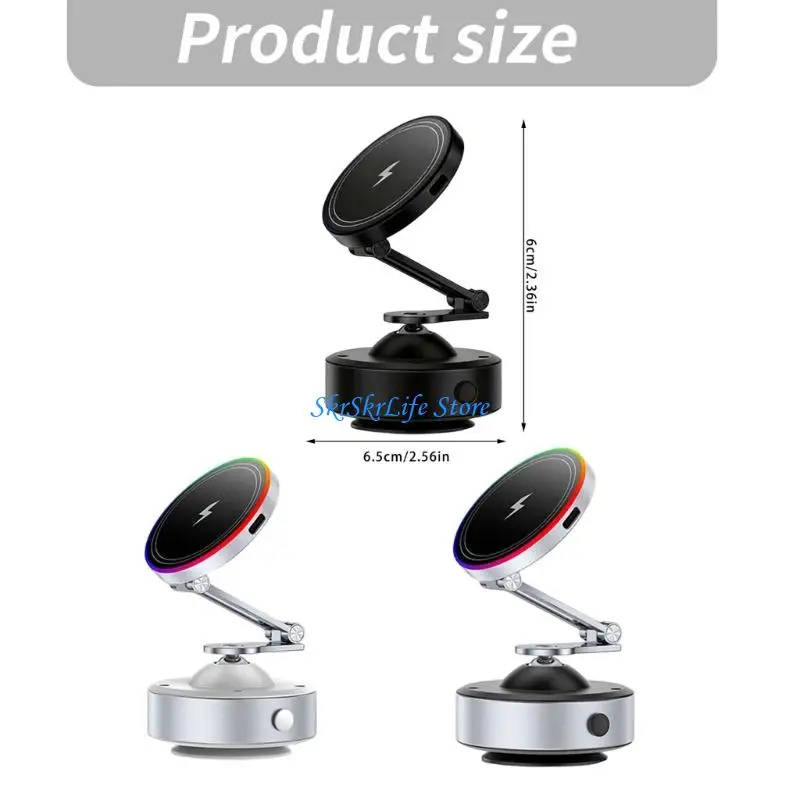 E65E Modern Phone Stand with Wireless Chargers & Aluminum Alloy Construction for Home 4