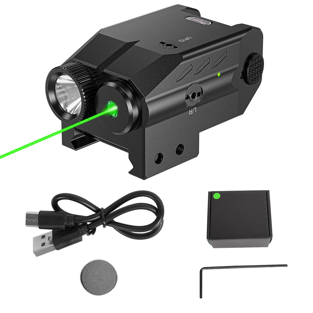 

Тактический фонарь-лазерный целеуказатель 1045 Green Laser Pointer Combo, USB-перезаряжаемый, крепление на планку 20 мм.