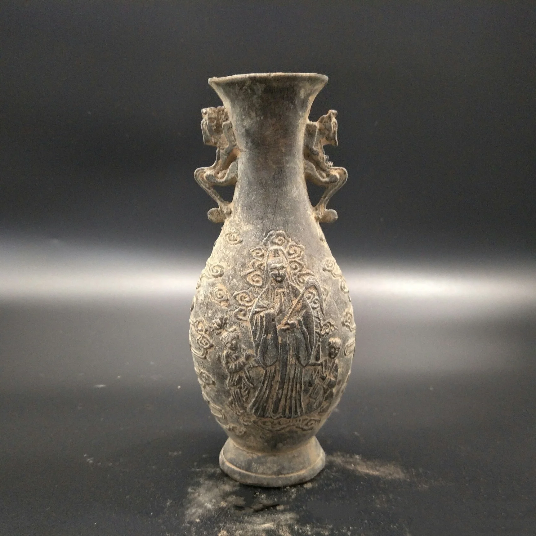 Chinese antique collection precious vases copper vase ornaments exquisite handicrafts