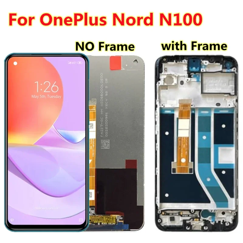 6.52inch For Oneplus Nord N100 LCD DIsplay Touch Screen Digitizer Parts For Nord 100 BE2013 BE2015 BE2011 BE2012 LCD