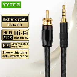 HIFI 3.5mm 4-Poles To RCA SPDIF Coaxial Digital Audio Cable HiFi Home Theater for Amplifier Decoder XiaoMi SPDIF Coaxial Cable