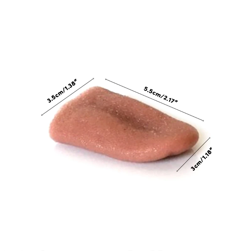 Lingua finta realistica aggiornata Trucchi elastici per lingua finta Lingua artificiale Prop Orribile lingua realistica