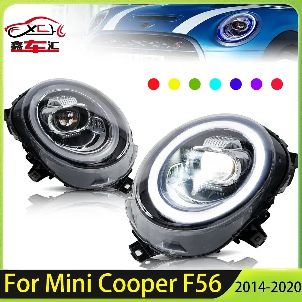 XCH Car Styling For Mini Cooper F56 2014-2019 All Headlight Assembly with Super Bright Bi LED Projector Lens Dymamic Version