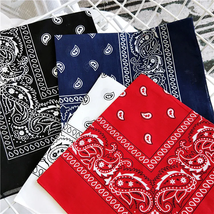 55 Cotton Small Square Silk Scarf Female Summer Fashion All-match Korean Version Head Scarf Work Hip-hop Scarf