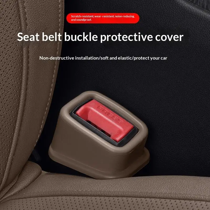 Safety Belts Lock Buckle Fixing Anti-Slip: 1/4Pcs Silicone Holder Seat Belt Slot Fixer Decor