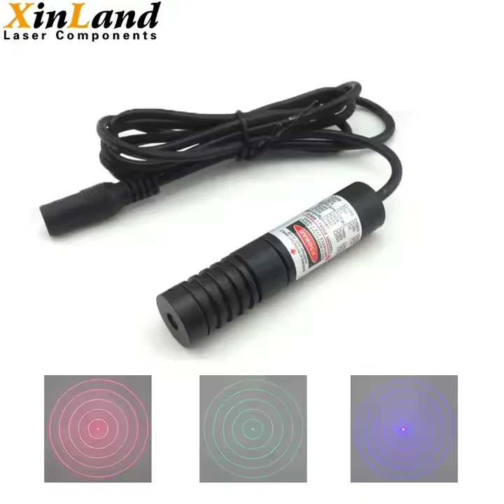 DOE Laser Module 5 Concentric Circles Red Laser Red Green Blue Laser Light