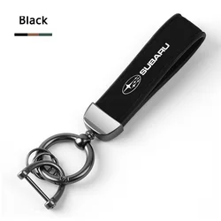 New Suede Car Styling Suede Leather Keychain Charm Pendant Metal Keyring Chain For Subaru Impreza Legacy WRX STI BRZ Forester