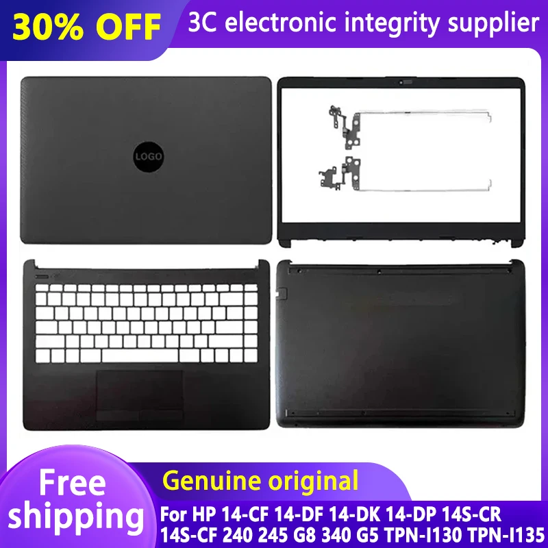 

For HP 14-CF 14-DF 14-DK 14-DP 14S-CR 14S-CF 240 245 G8 340 G5 TPN-I130 I135 Laptop LCD Back Cover Bezel Palmrest Bottom Case