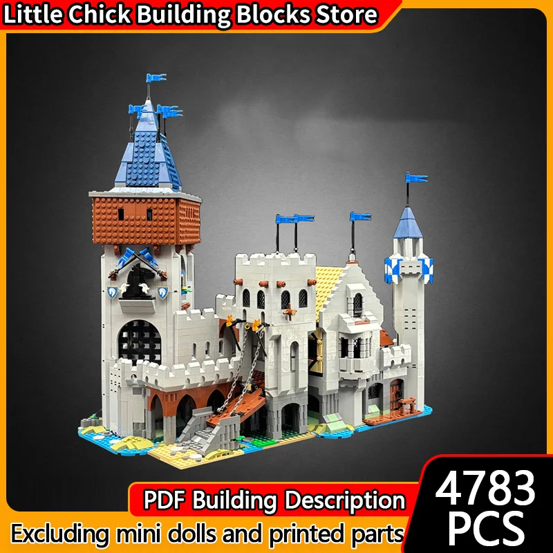 

Medieval Castle Model MOC Building Bricks Italian Castle Residence Modular Technology Children Holiday Gifts Assemble Toys Suit