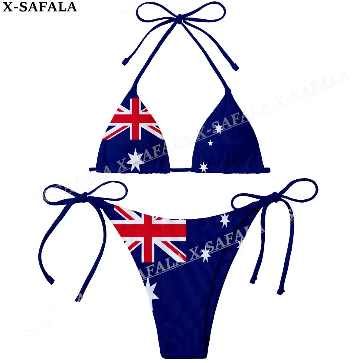 Australia Country Flag 3D Print Women Micro Sexy Bikini Bra Set Summer Beachwear Sexy Beach Two Pieces Bathing Suits Swimwear