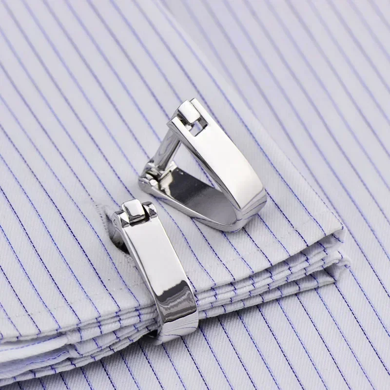 Metal Bow Chain Cufflinks Quality Creative Novelty Men\'s Suits French Shirt Business Wedding  Cuff Links Trendy Classic