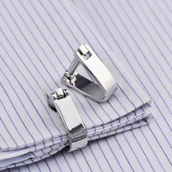 Metal Bow Chain Cufflinks Quality Creative Novelty Men's Suits French Shirt Business Wedding  Cuff Links Trendy Classic