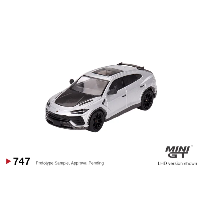 MINIGT 1:64 # 747 Lamborghini Urus automodel van zilverlegering, jongensspeelgoed, collectie-display voor volwassenen, verjaardagscadeau voor kinderen