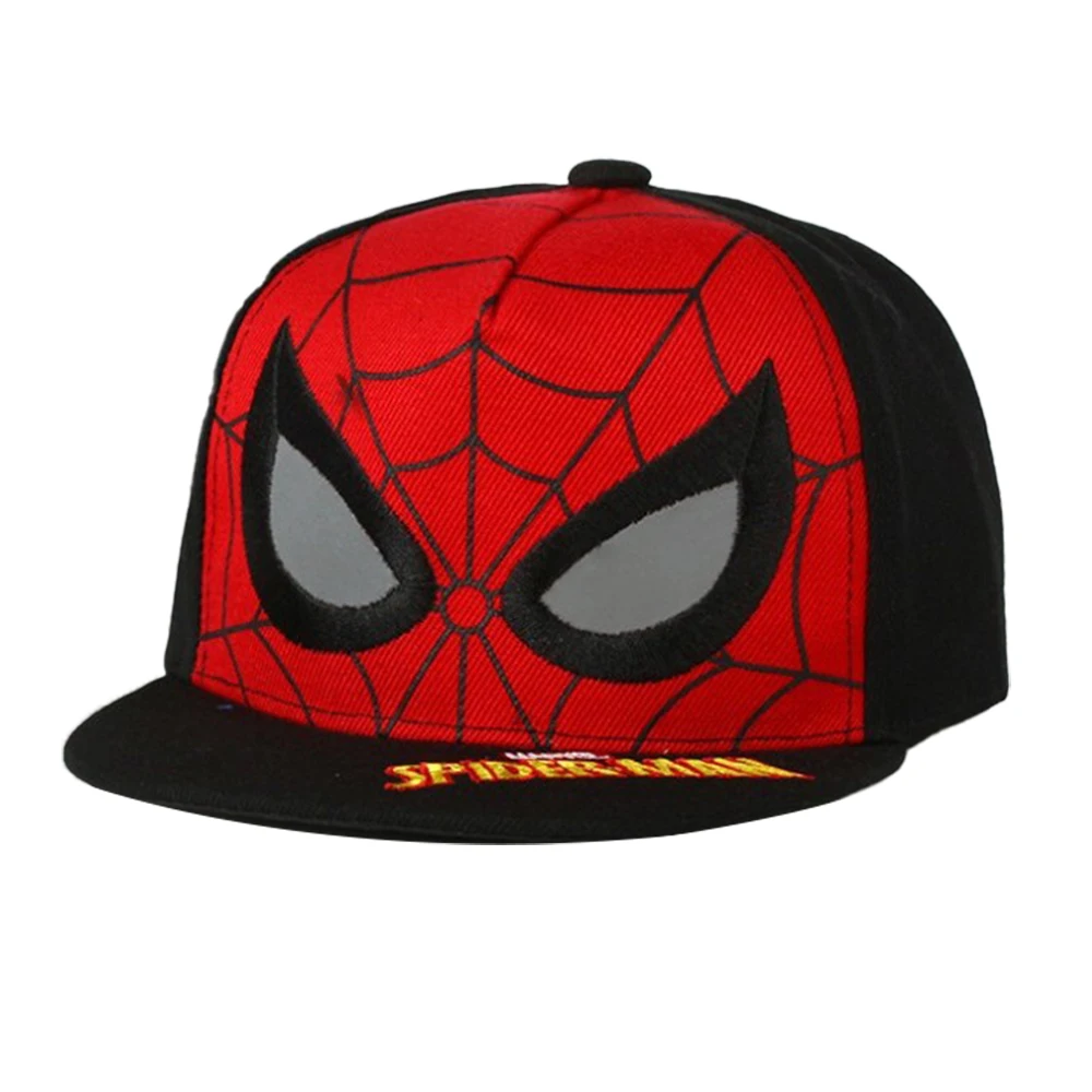 Neue Spiderman-Baseballmütze, Avengers, Superhelden-Mütze, coole Mode, lässig, verstellbare Entenzungenkappen, Hip-Hop-Stil, Kinder-Sommerhüte