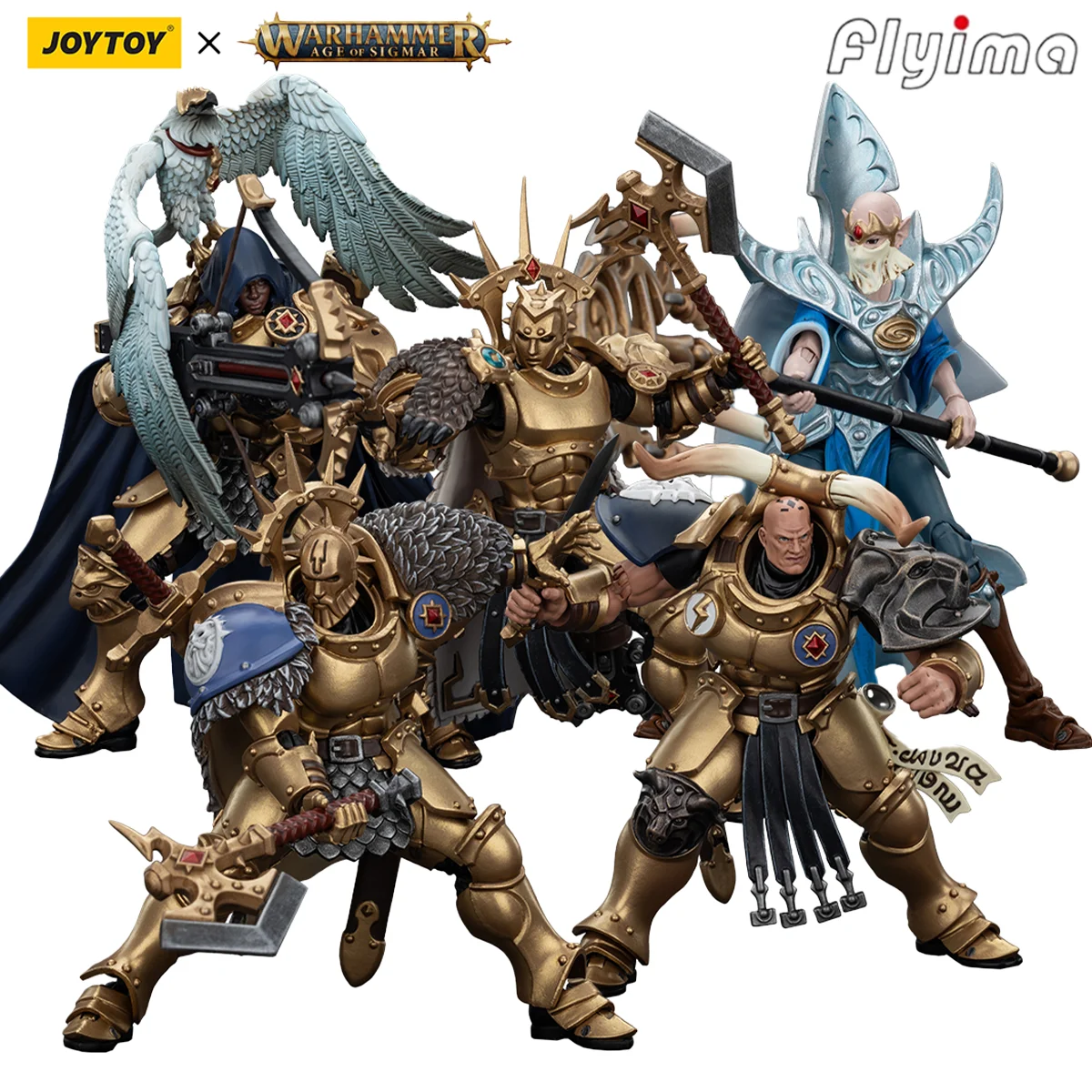 [Pre-Order]JOYTOY Warhammer AGE OF SIGMAR 1/18 Action Figures Stormcast Eternals The Blacktalons 5PCS Model