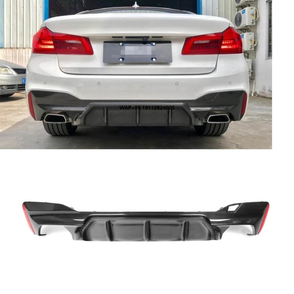

Dry Carbon Fiber M5 Style Car Rear Bumpers Diffuser Splitters for 5 Series G30 4-Door Sports 2017-2020 G30 Diffuser