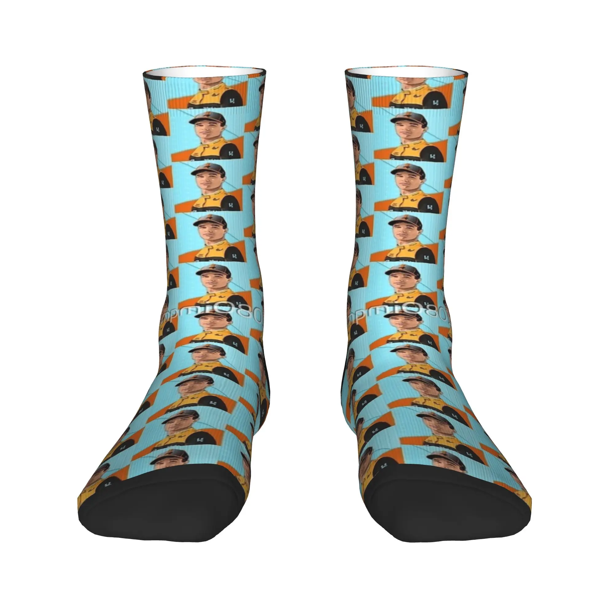 Lando Landos Norris Socks Spring  Stockings Modern Unisex Men Medium Soft Socks Graphic Outdoor Sports Anti Sweat Socks